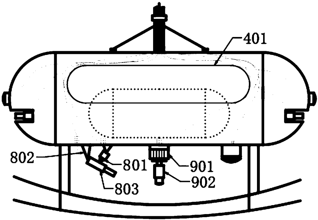 Large storage tank corrosion online robot detecting equipment