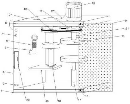 A deburring device for excessive brackets of automobile batteries