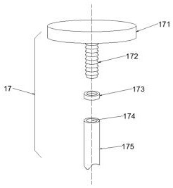 A deburring device for excessive brackets of automobile batteries