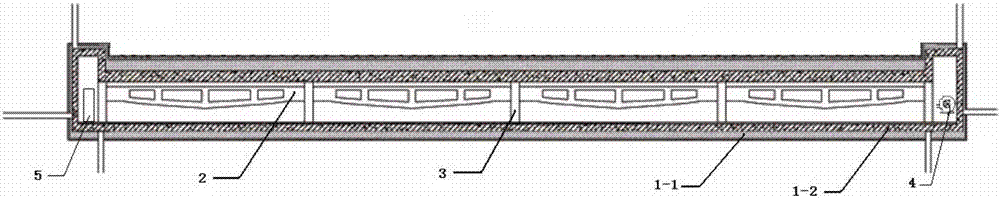 Ground cavity structure applied to laminated ice-snow sports building