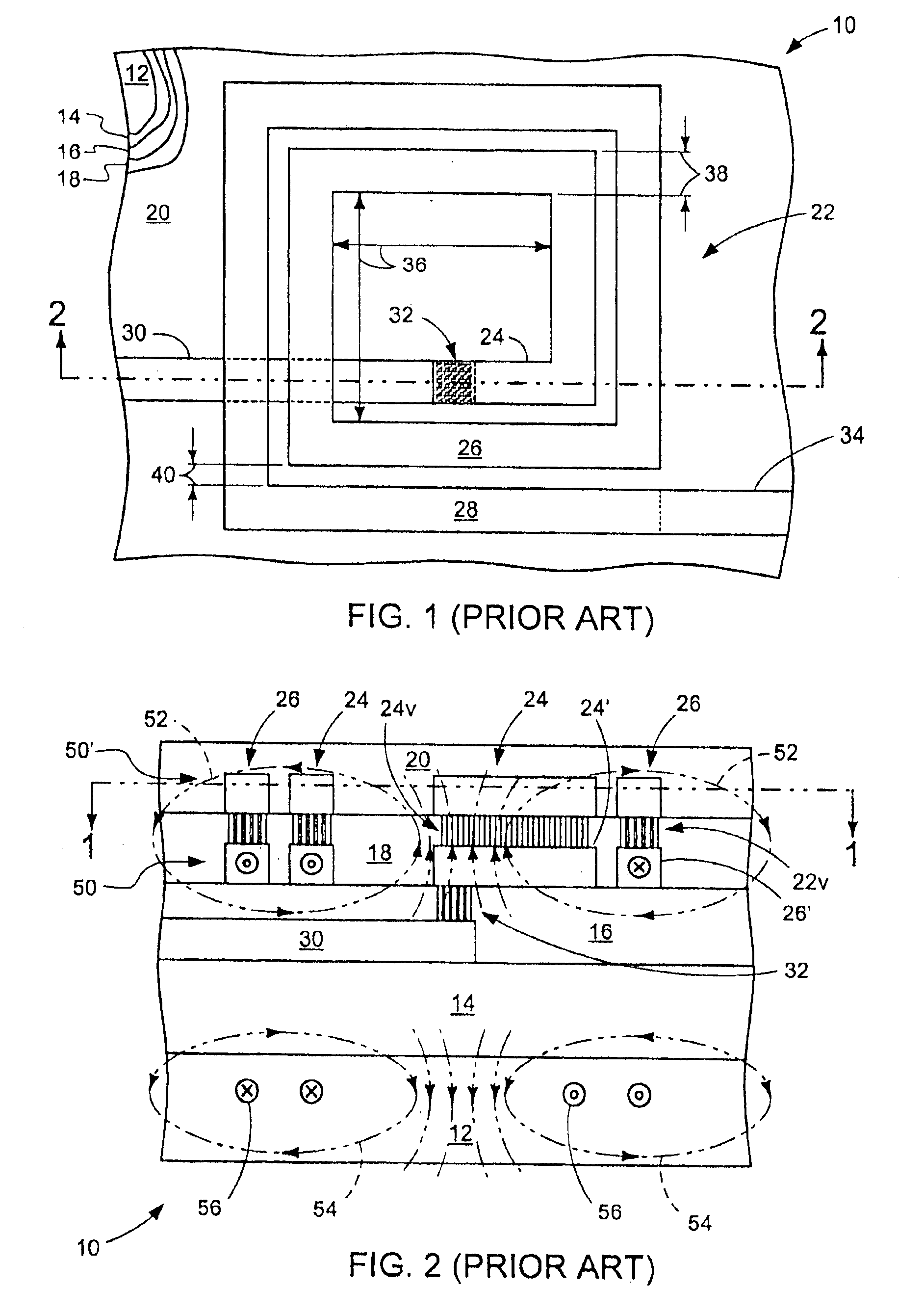 3-D spiral stacked inductor on semiconductor material