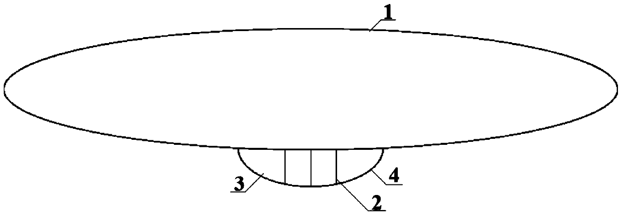 Ship and appendage structure thereof