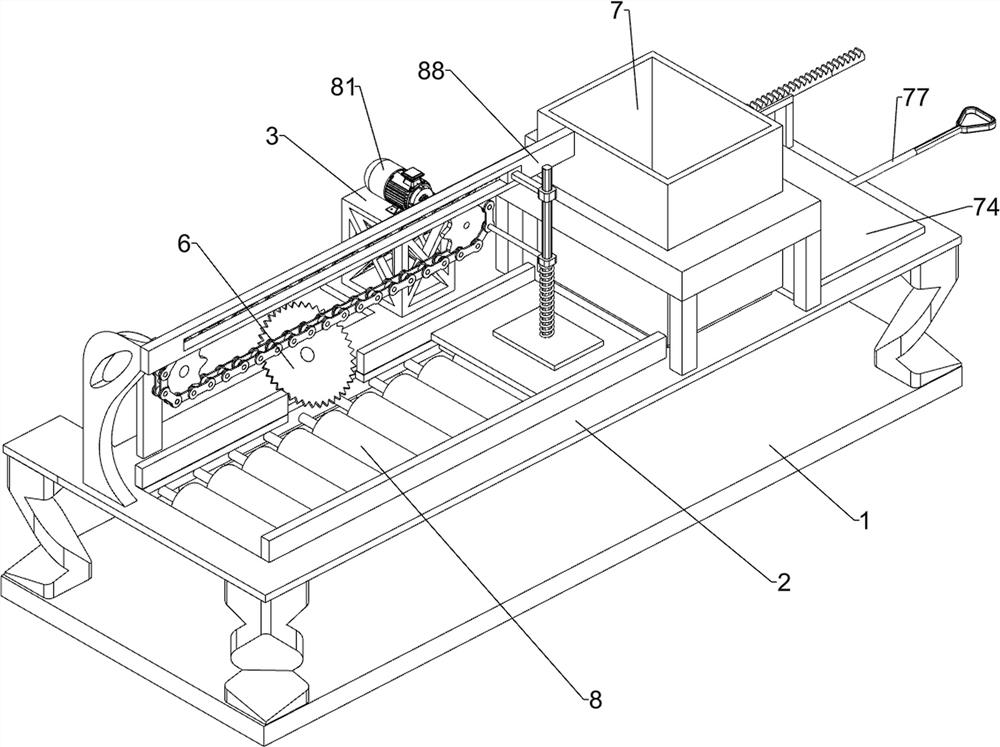 Cutting equipment for ceramic tile chamfering