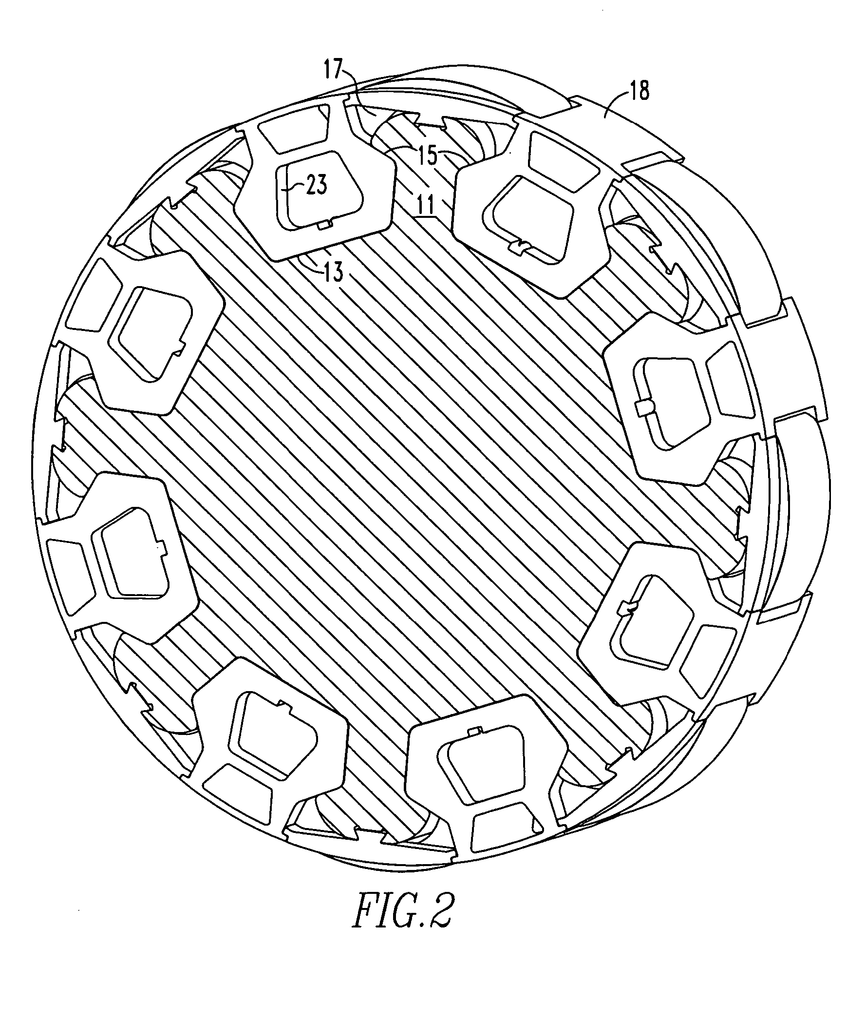 Aerodynamic insert for high speed permanent magnet motor