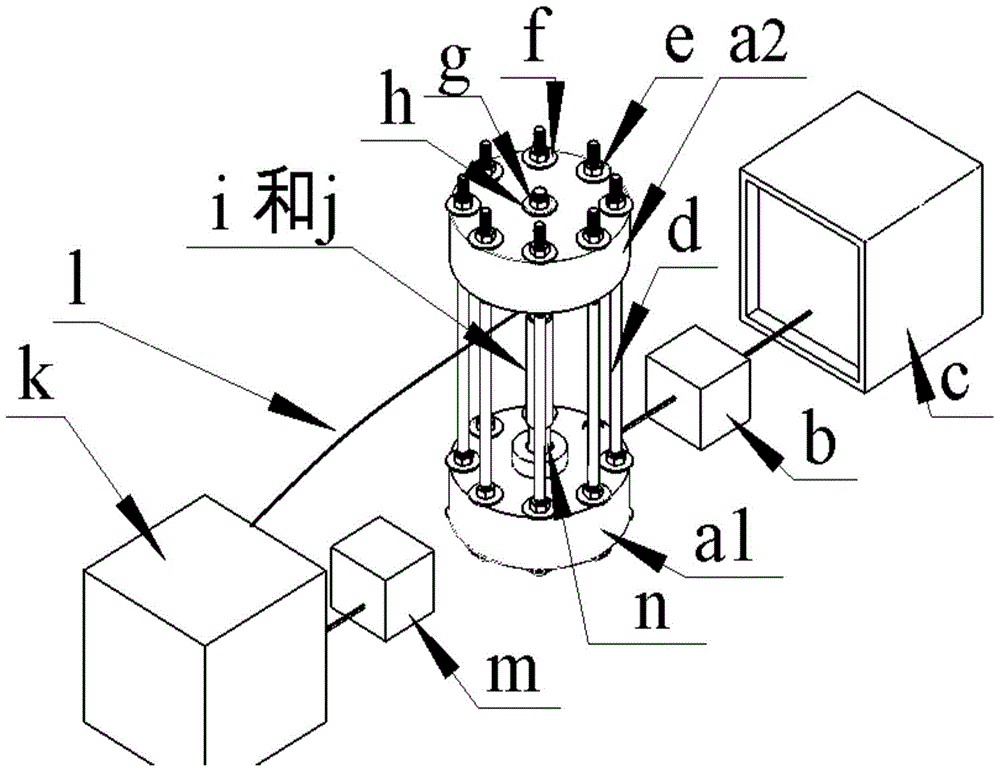 Bolt pre-tightening force degradation process real-time detection device considering high-temperature creep