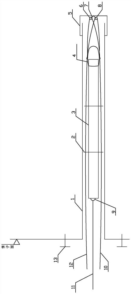 Auxiliary moving device for drilling radar antenna