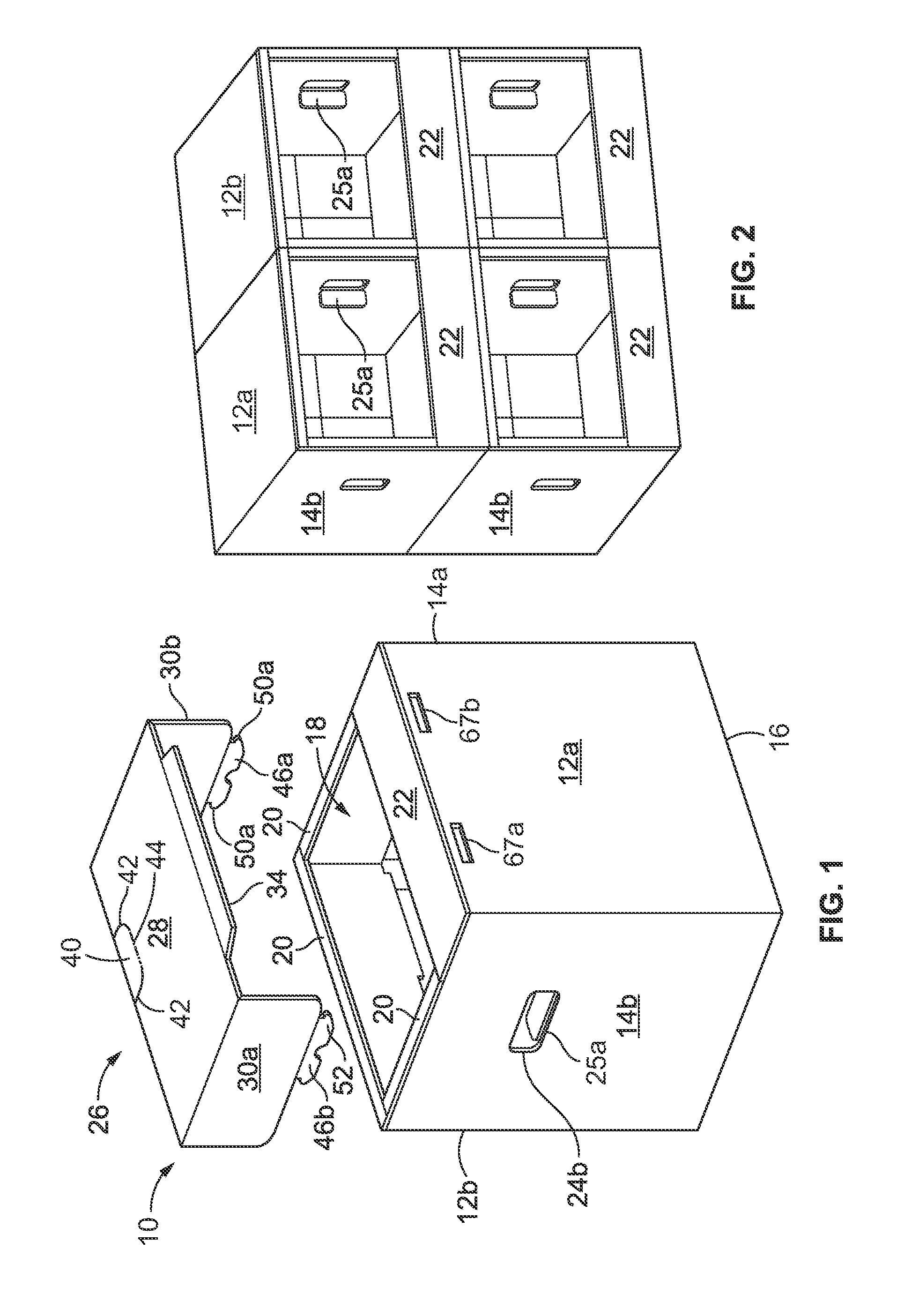 Modified frame face shipping and display container