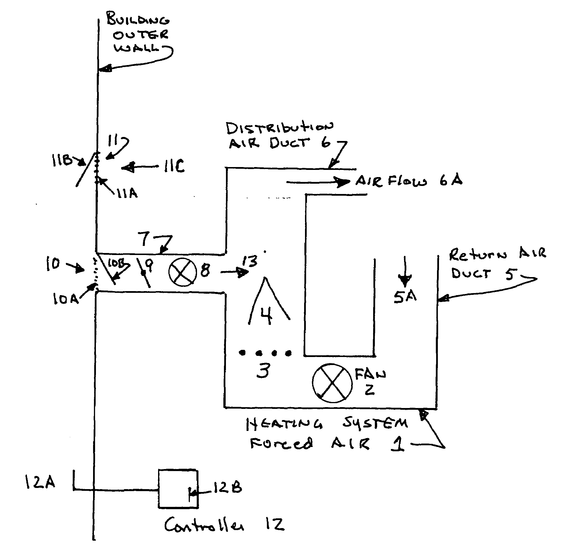 External air assisted building heating and cooling