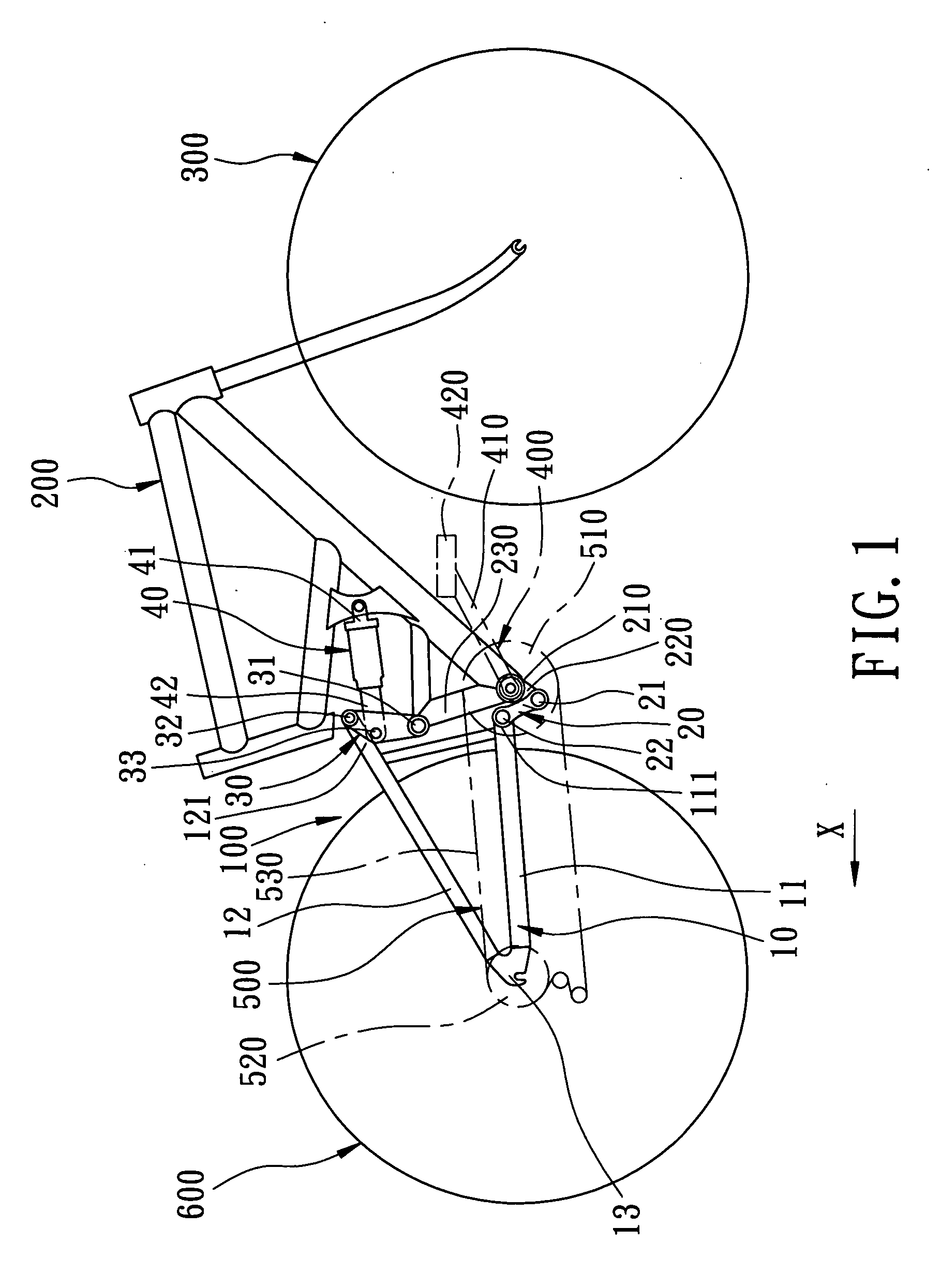 Bicycle rear suspension system