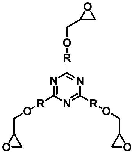 Bio-based epoxy resin containing triazine ring structure and preparation method thereof