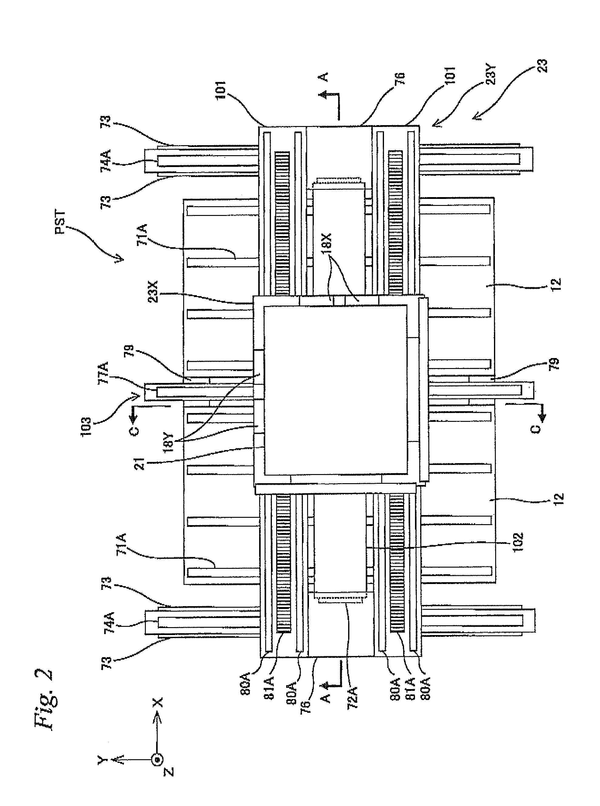 Exposure apparatus, movable body apparatus, flat-panel display manufacturing method, and device manufacturing method