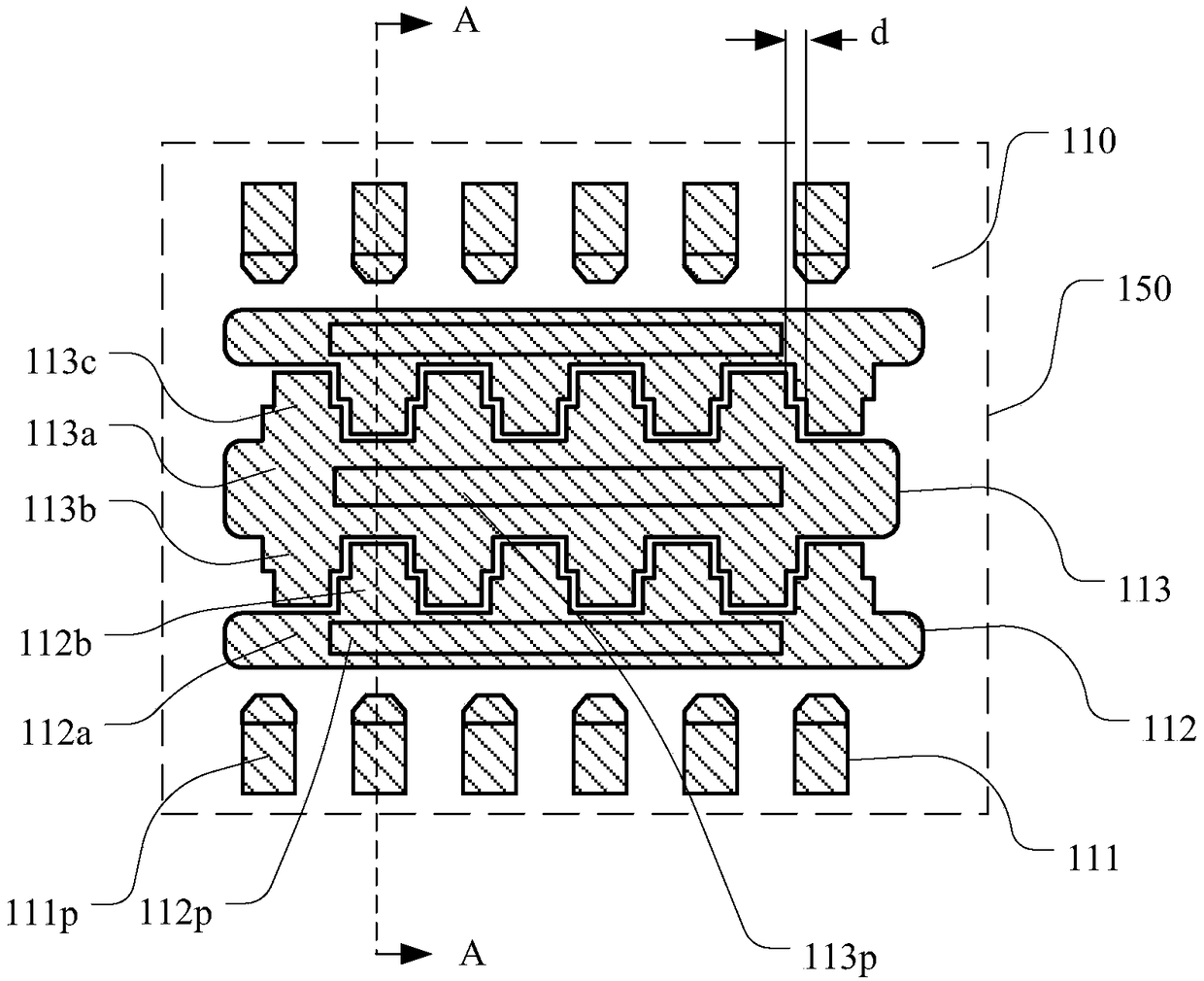 Power packaging structure and lead frame thereof