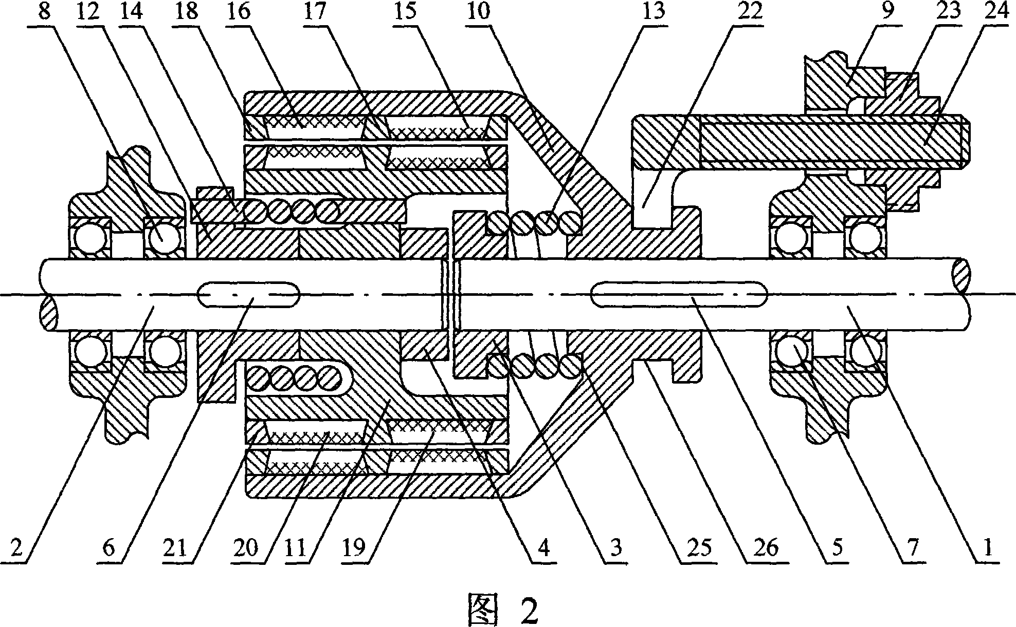 Permanent-magnetic clutch device