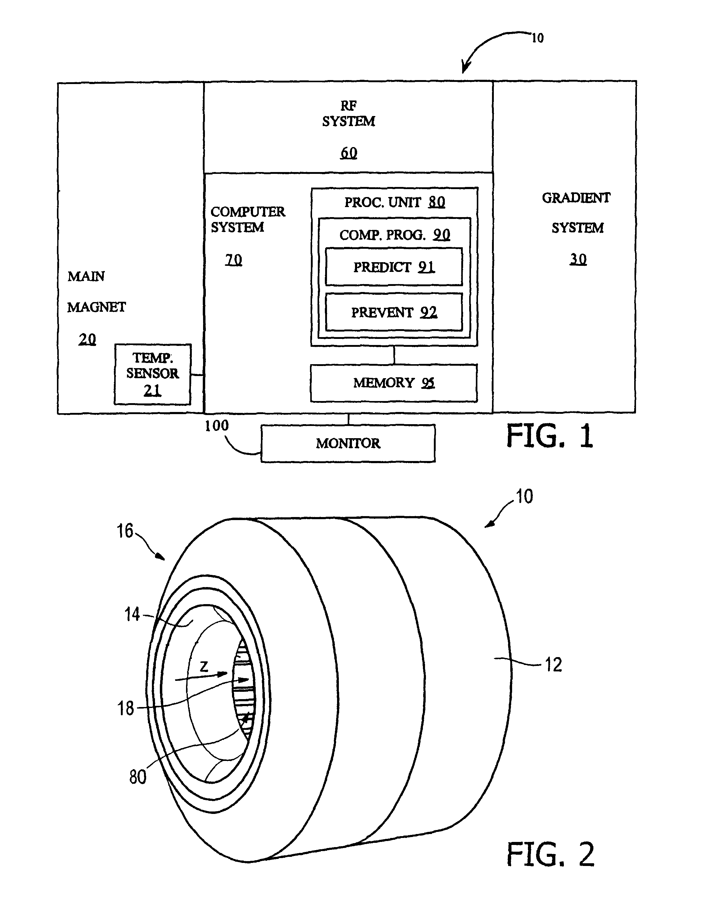 Prevention quench in a magnetic resonance examination system