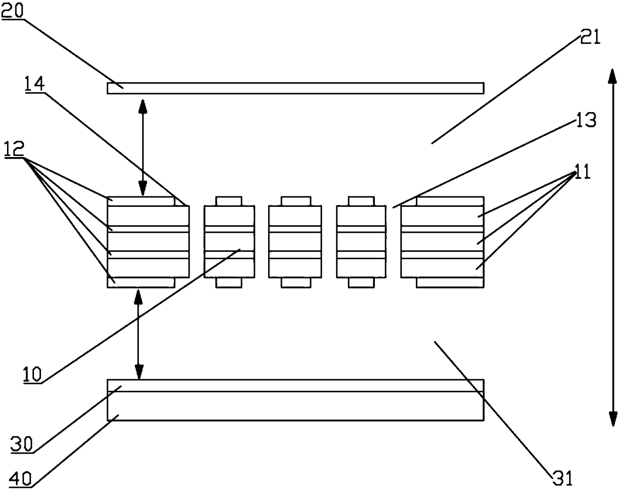 Thick gas electron multiplier having multilayer-structure single film