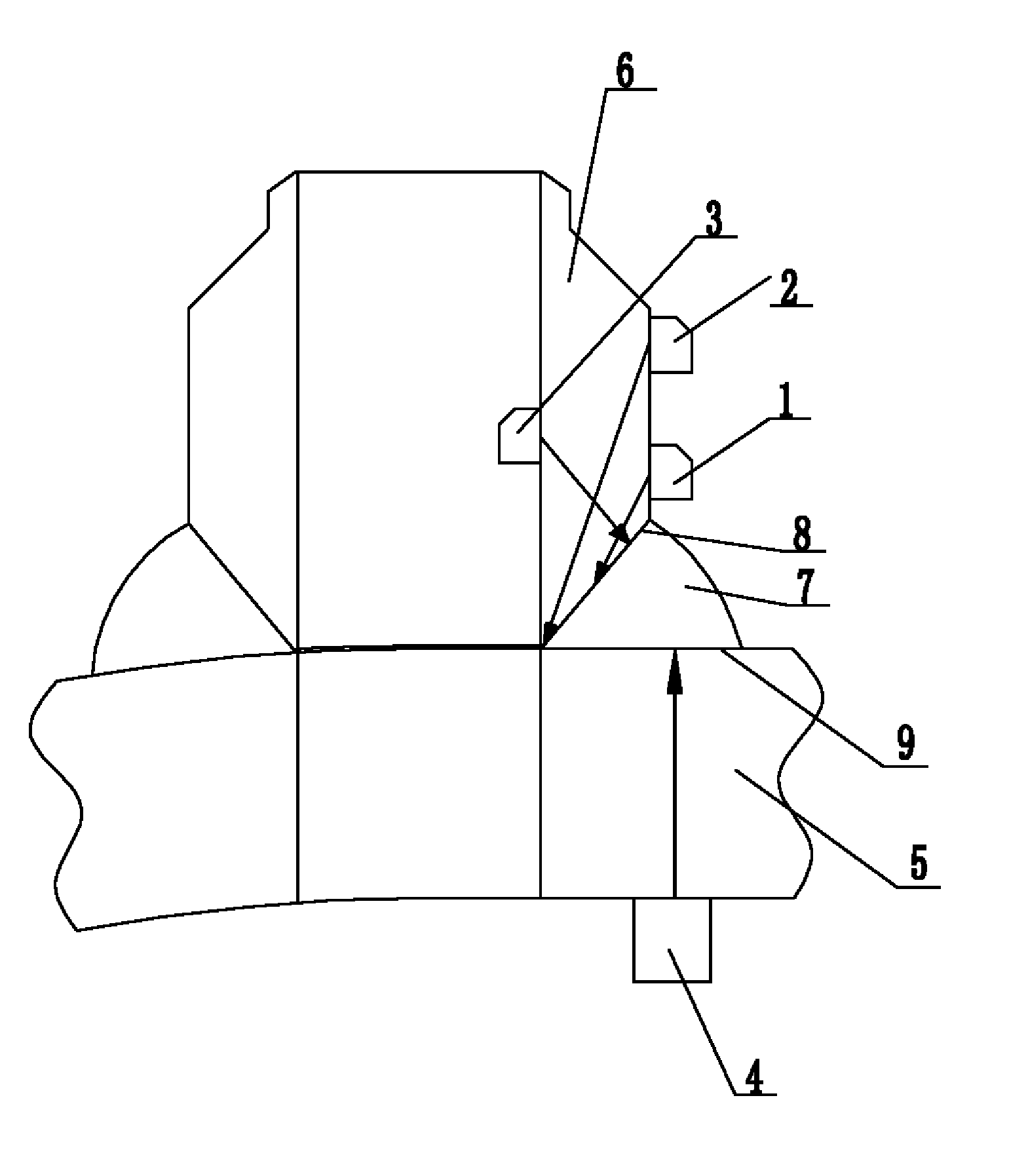 Short-pipe radial fillet weld ultrasonic flaw detection method