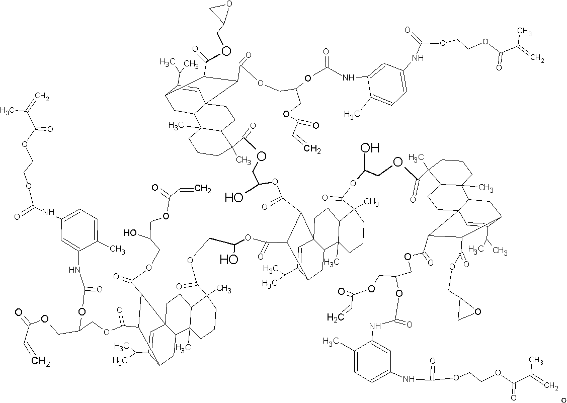 Method for preparing ultraviolet (UV)-curable polyisocyanate modified superbranched epoxy acrylate