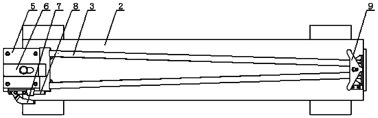 Fixing device for machining end face position holes of supporting frame