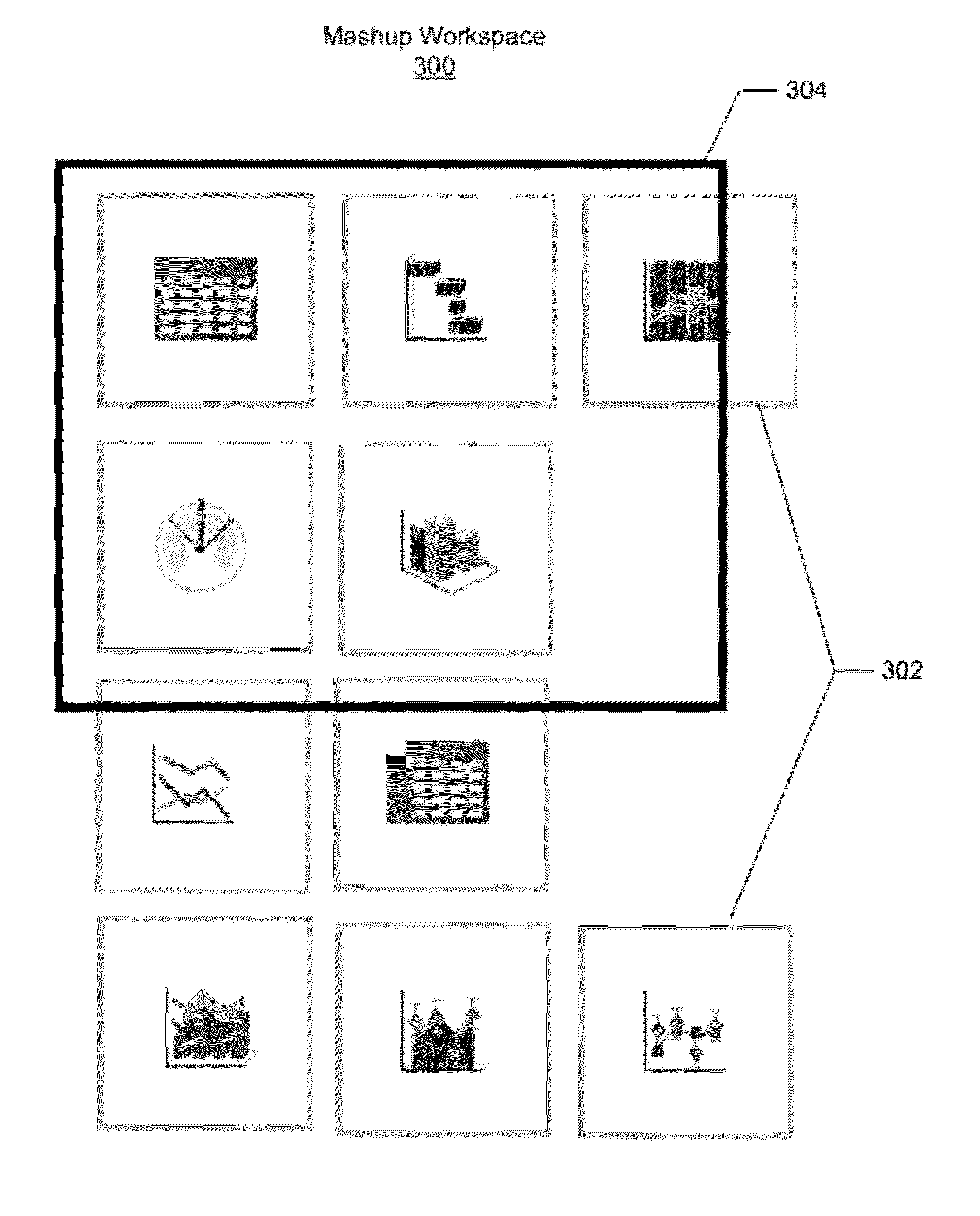 Displaying graphical object relationships in a workspace