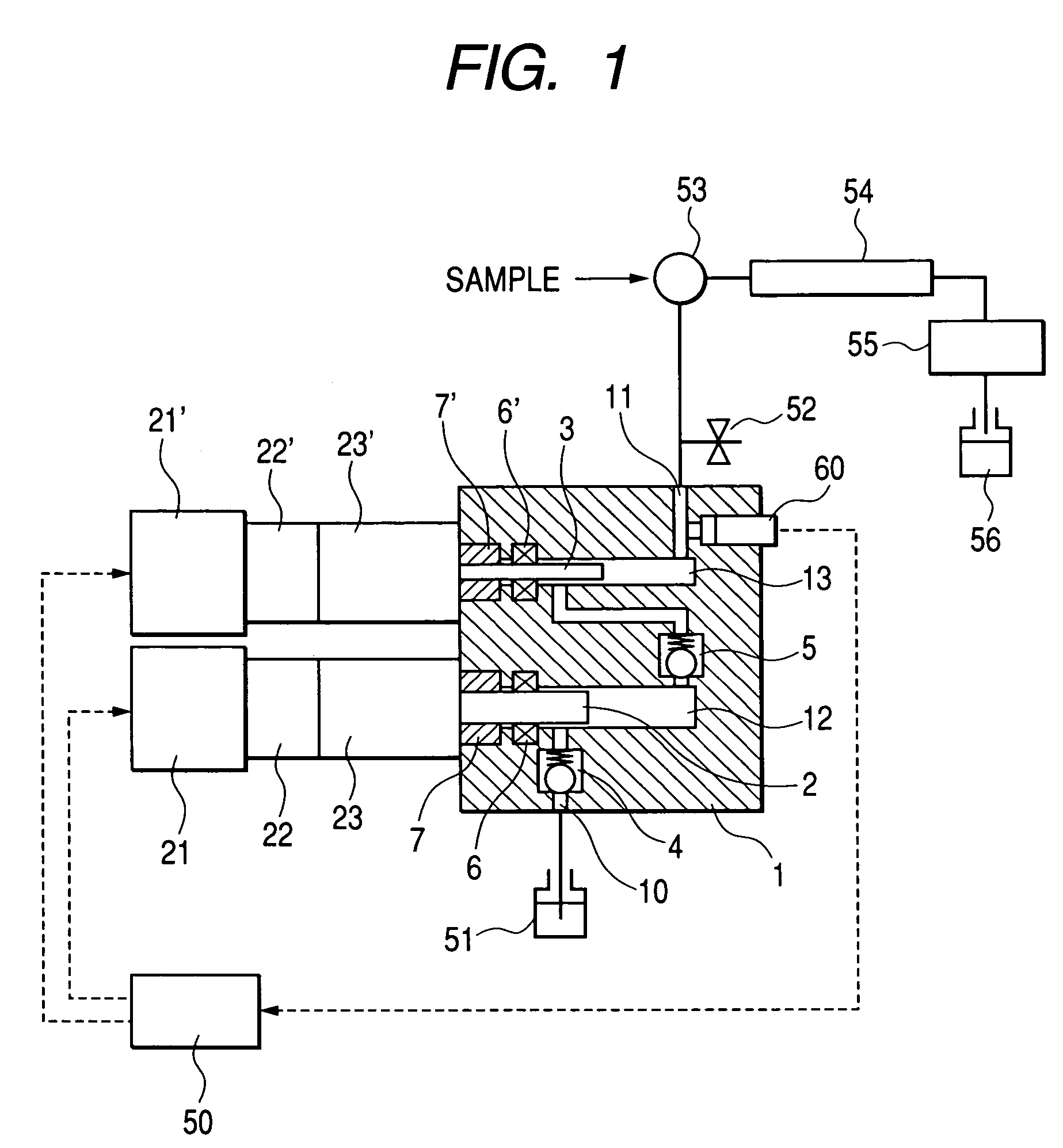 Pump for liquid chromatography