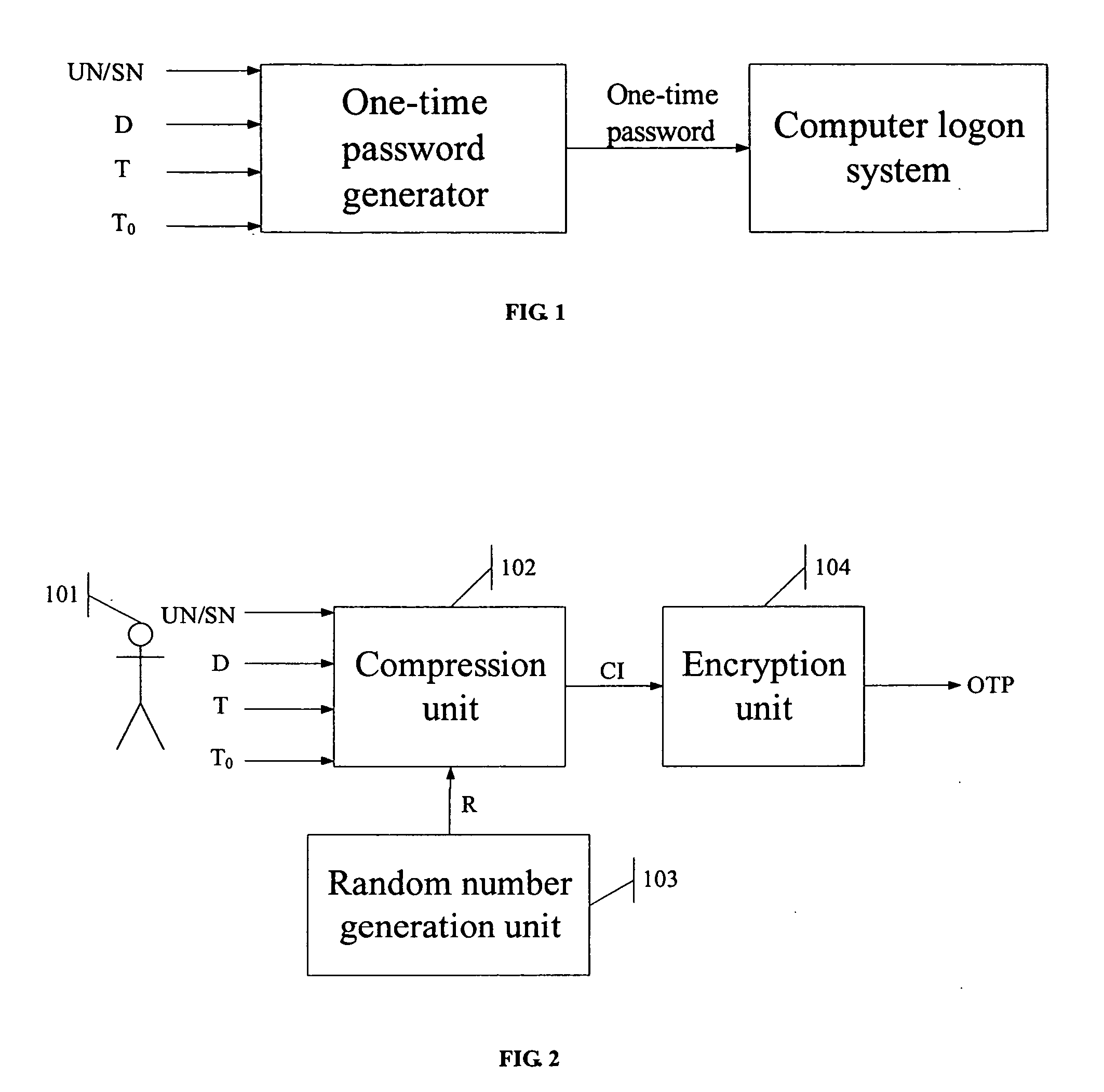 Method for preventing unauthorized access to the computer system by using one-time password