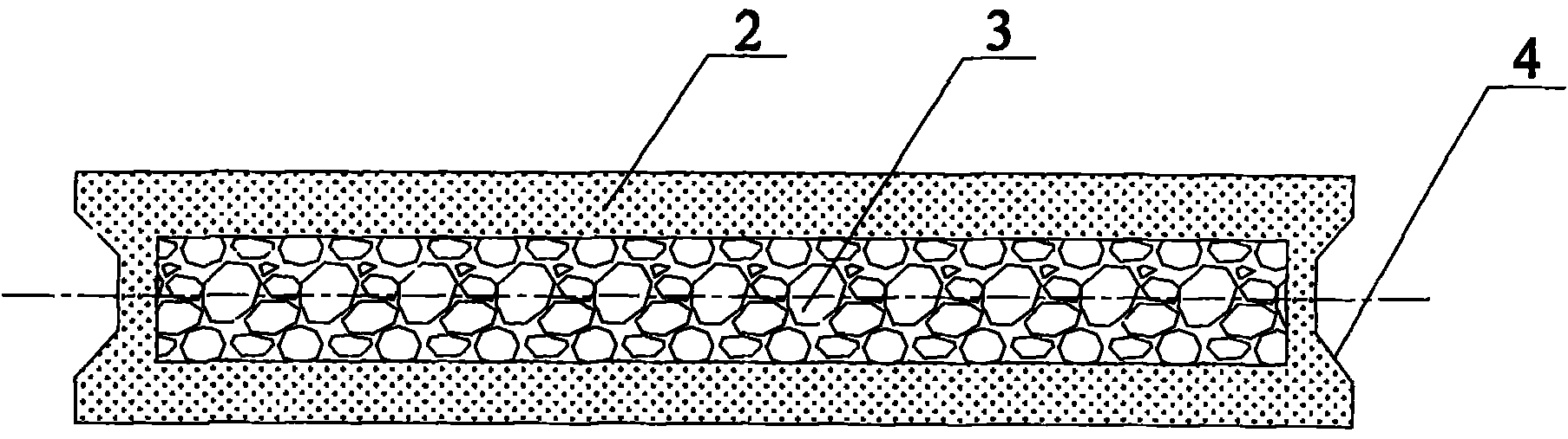 Polystyrene foam compound light sandwich panel using slags