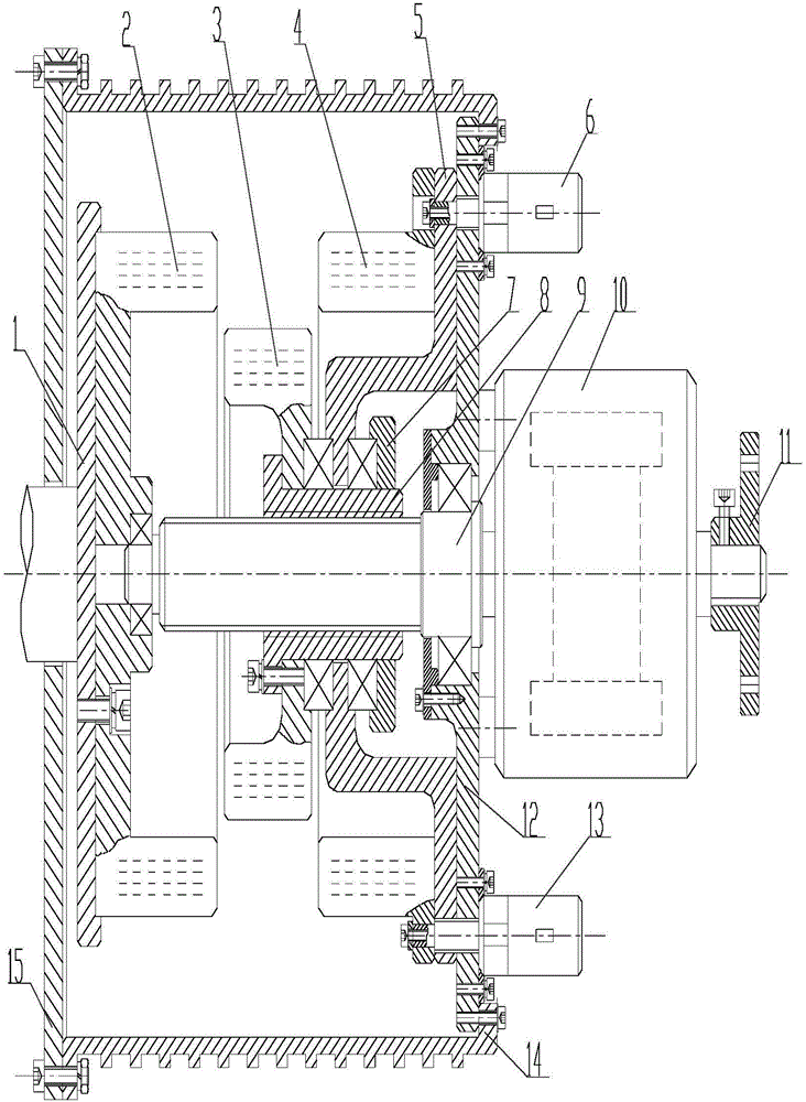 Magnetic loop type infinitely variable-speed device