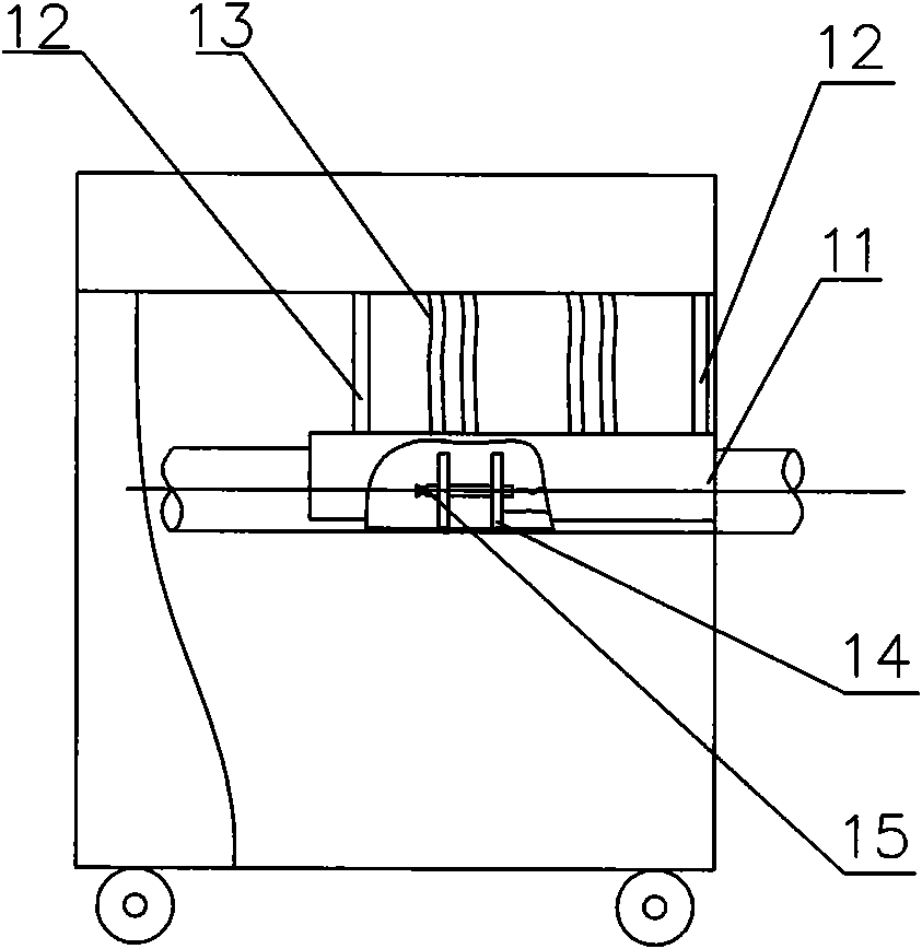 Integration method of steel tube inner wall and outer wall powder spraying, curing and film-forming and device thereof