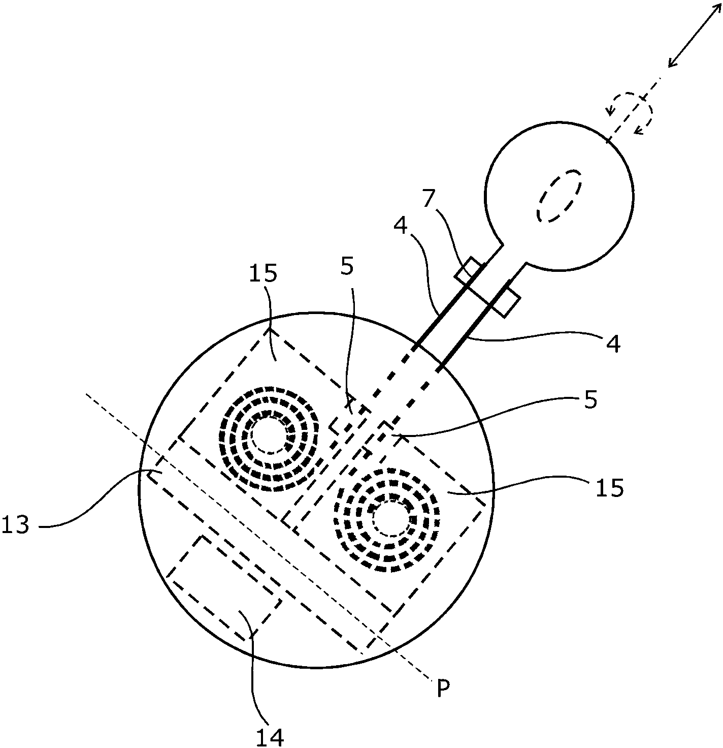 Luminaire with a length-variable supporting strut for a light-emitting means