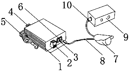 Anti-lightning monitoring device for power transmission and transformation installation