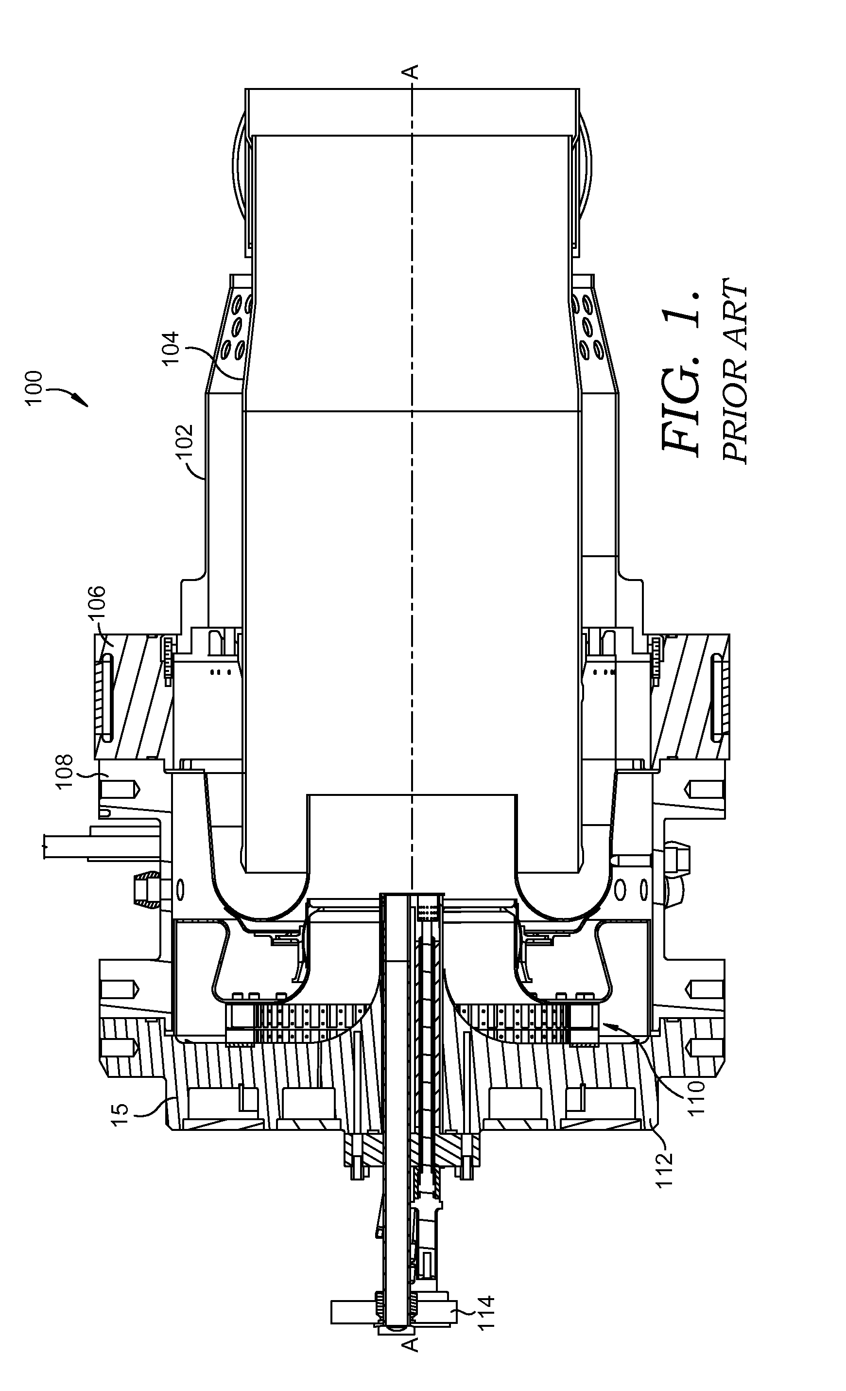 Flamesheet combustor contoured liner