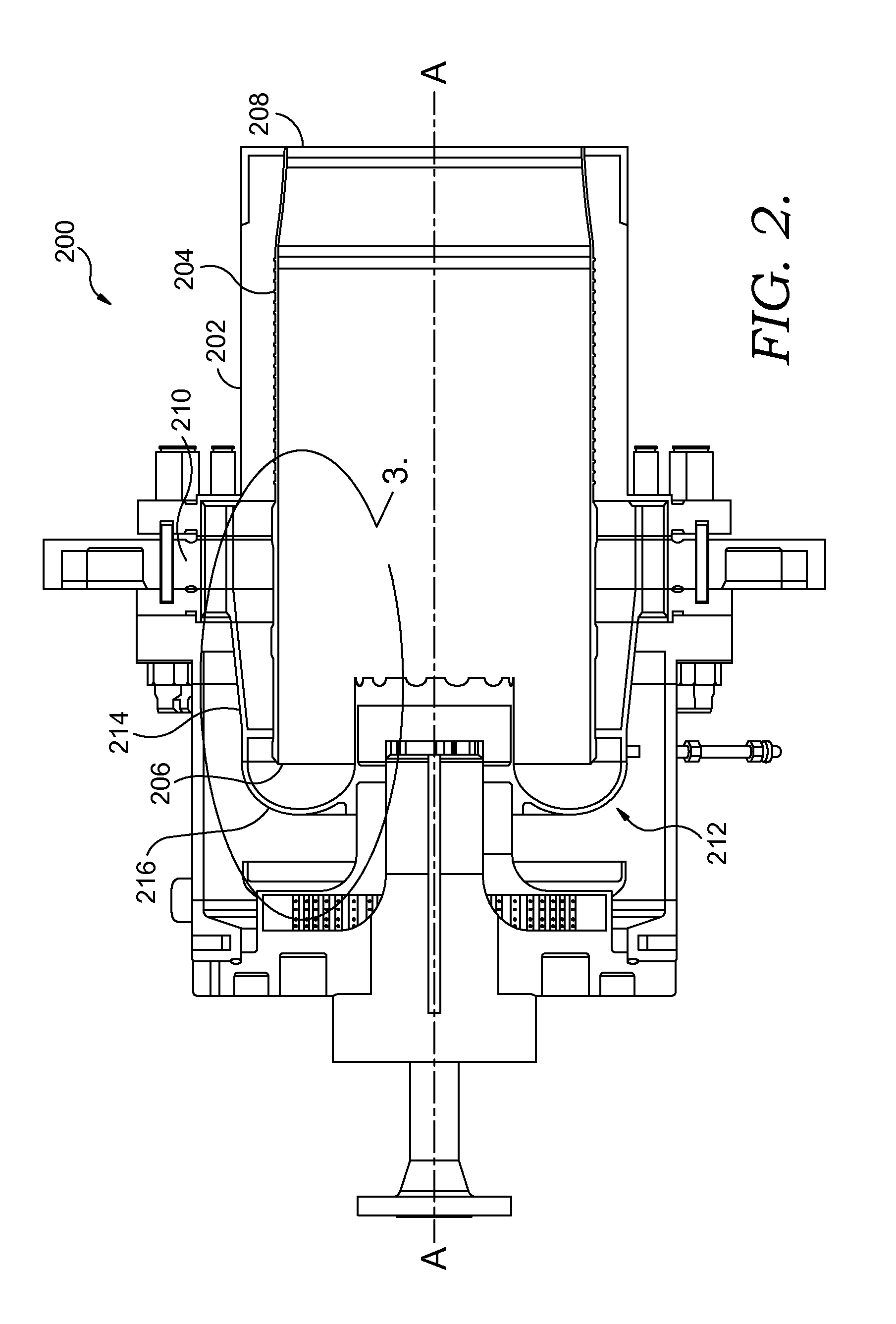 Flamesheet combustor contoured liner