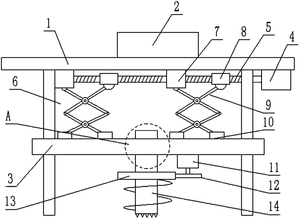 Deep layer soil sampling device for building construction