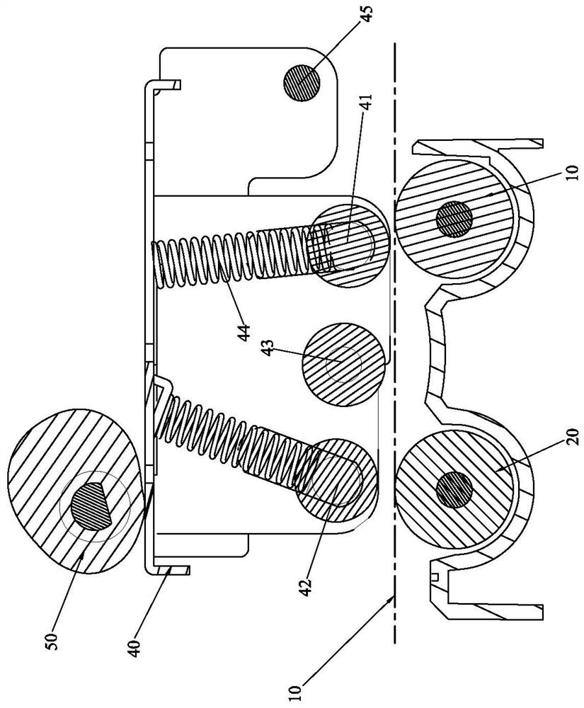 Card leveling mechanism and method of re-transfer card printer