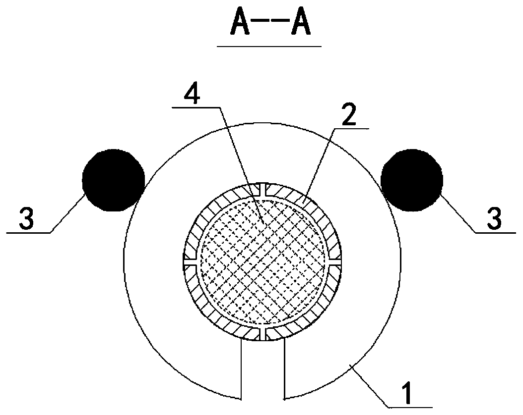 Traction connection device for steel wire rope and steel strand and installation method of traction connection device