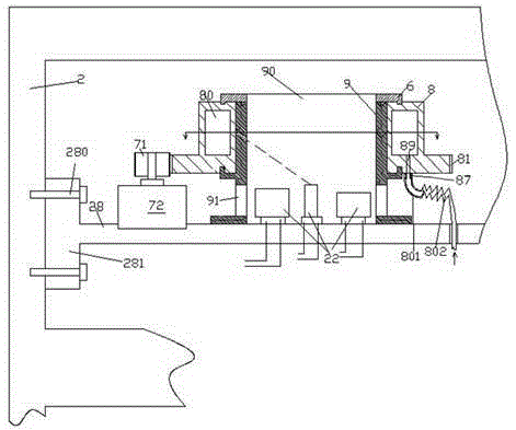 Power distribution cabinet-used electrical switch installation assembly having light indicating function