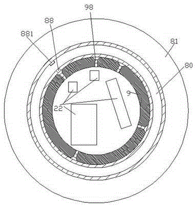 Power distribution cabinet-used electrical switch installation assembly having light indicating function