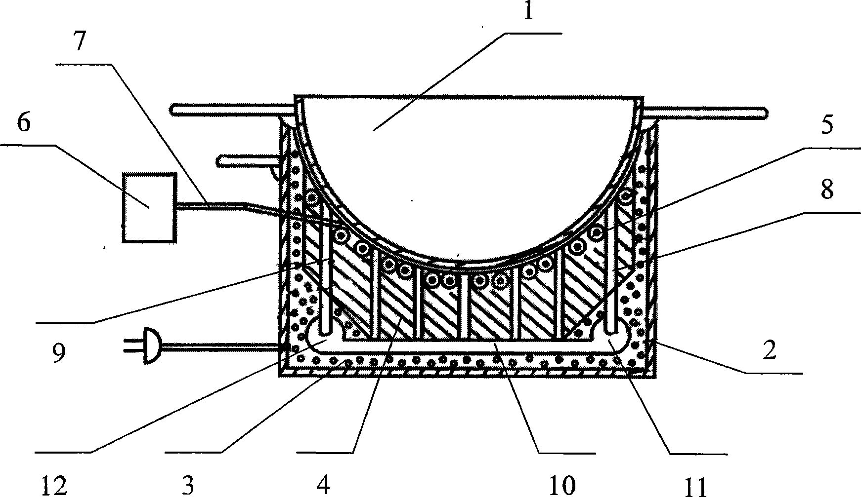 Heat-storage electric pan