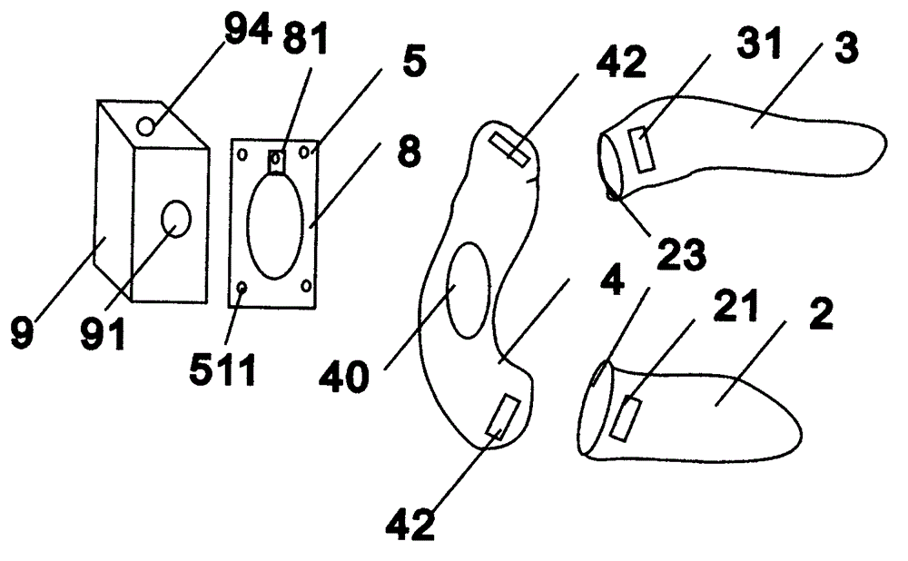 Two-finger multifunctional stall for fixing specimen