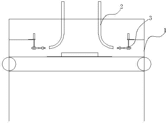 Cornerite mounting method and device used on ceramic tile packaging machine