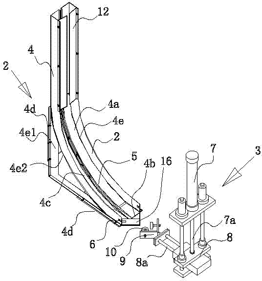 Cornerite mounting method and device used on ceramic tile packaging machine