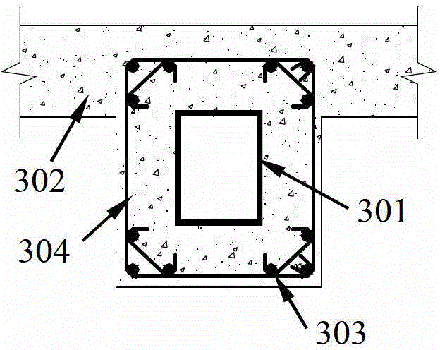 Steel pipe-reinforced concrete laminated framework structural system