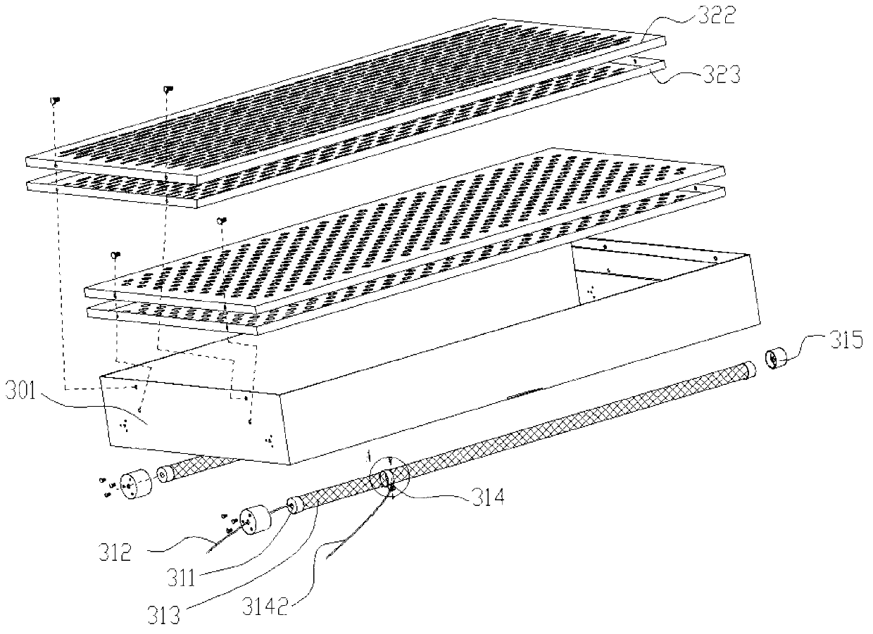 Range hood with purifying and sterilizing functions