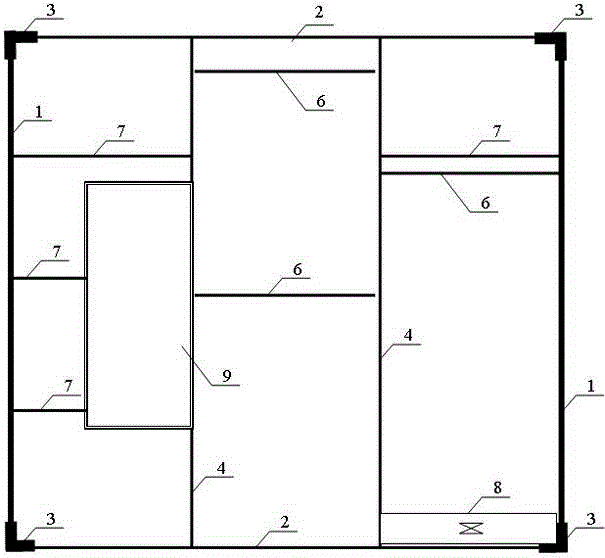 Assembly and disassembly type environment-friendly wardrobe (environment-friendly aluminum wardrobe)