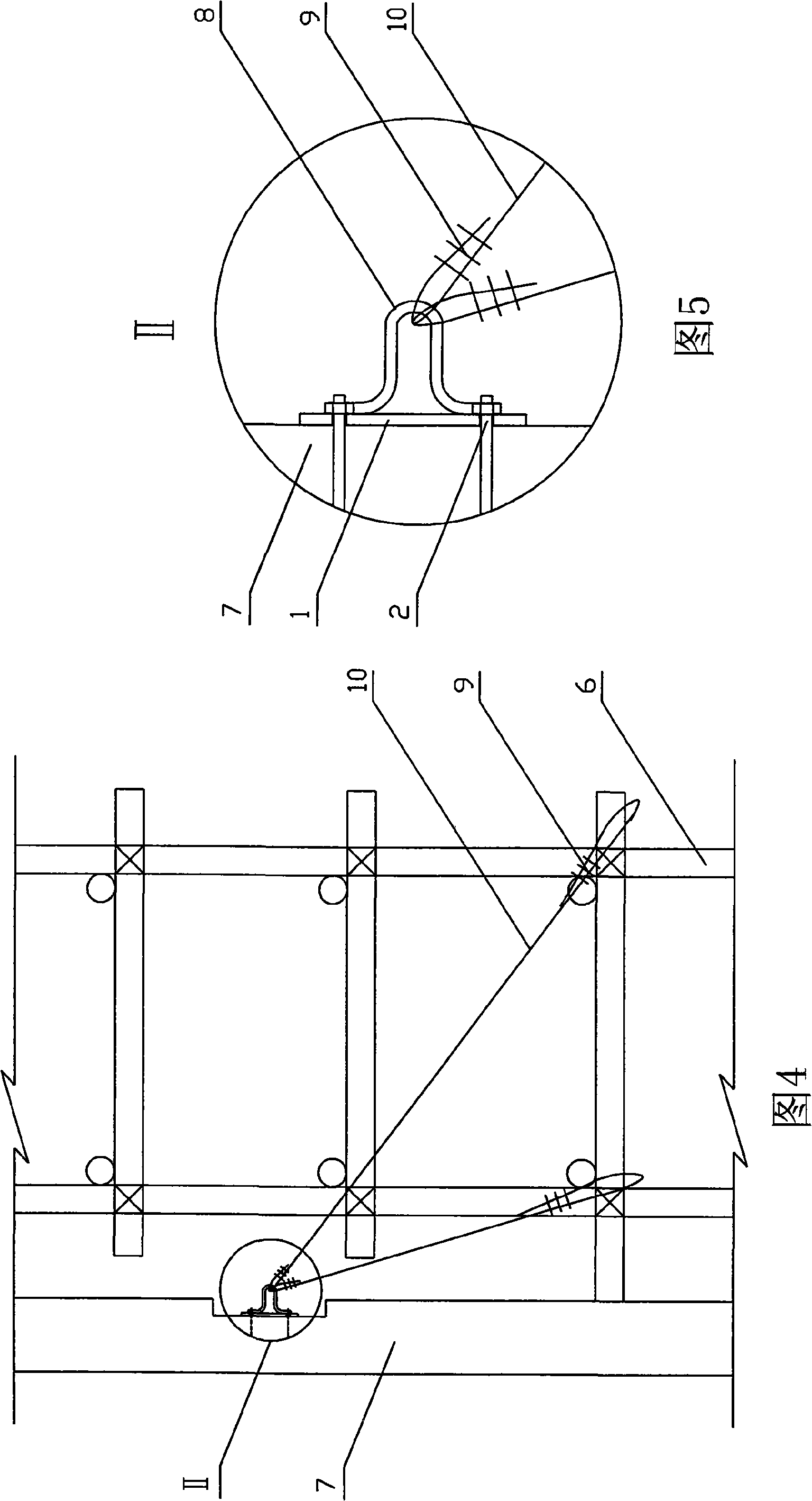 Construction method for building postposition pre-buried wall connecting parts