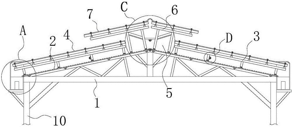 Combined heat insulation type steel-structured ceiling