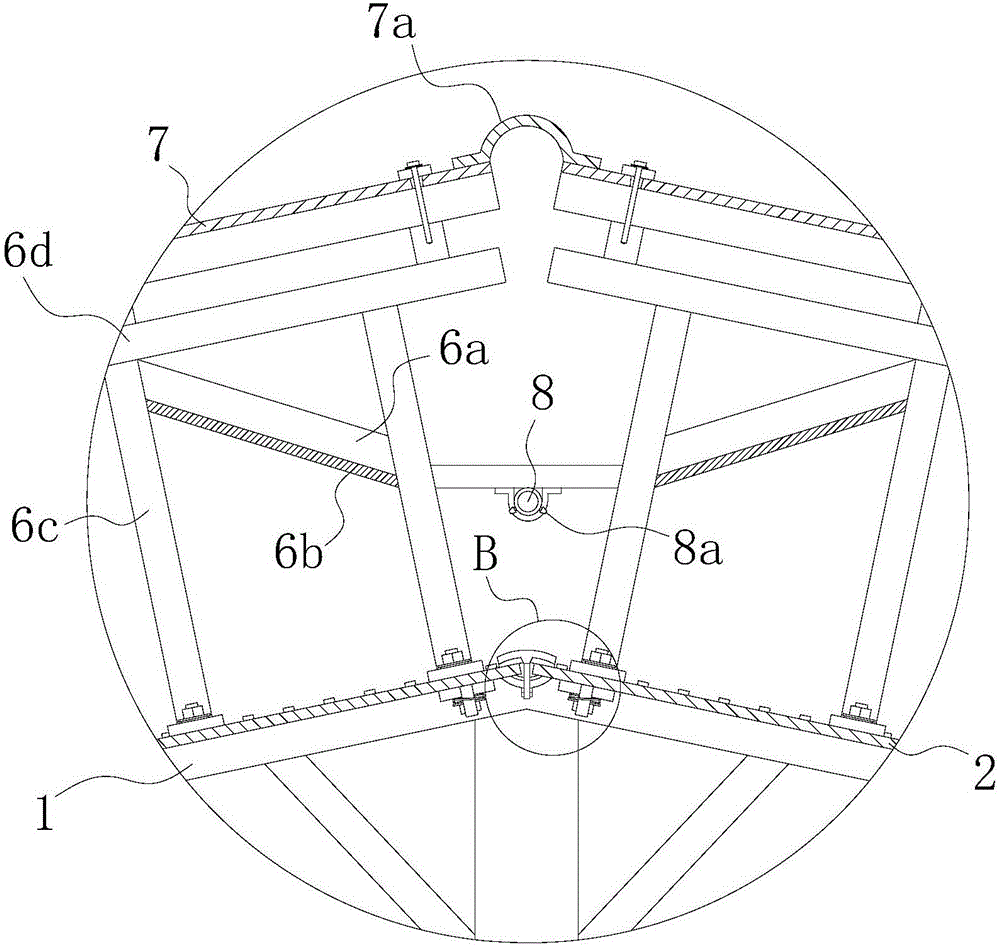 Combined heat insulation type steel-structured ceiling