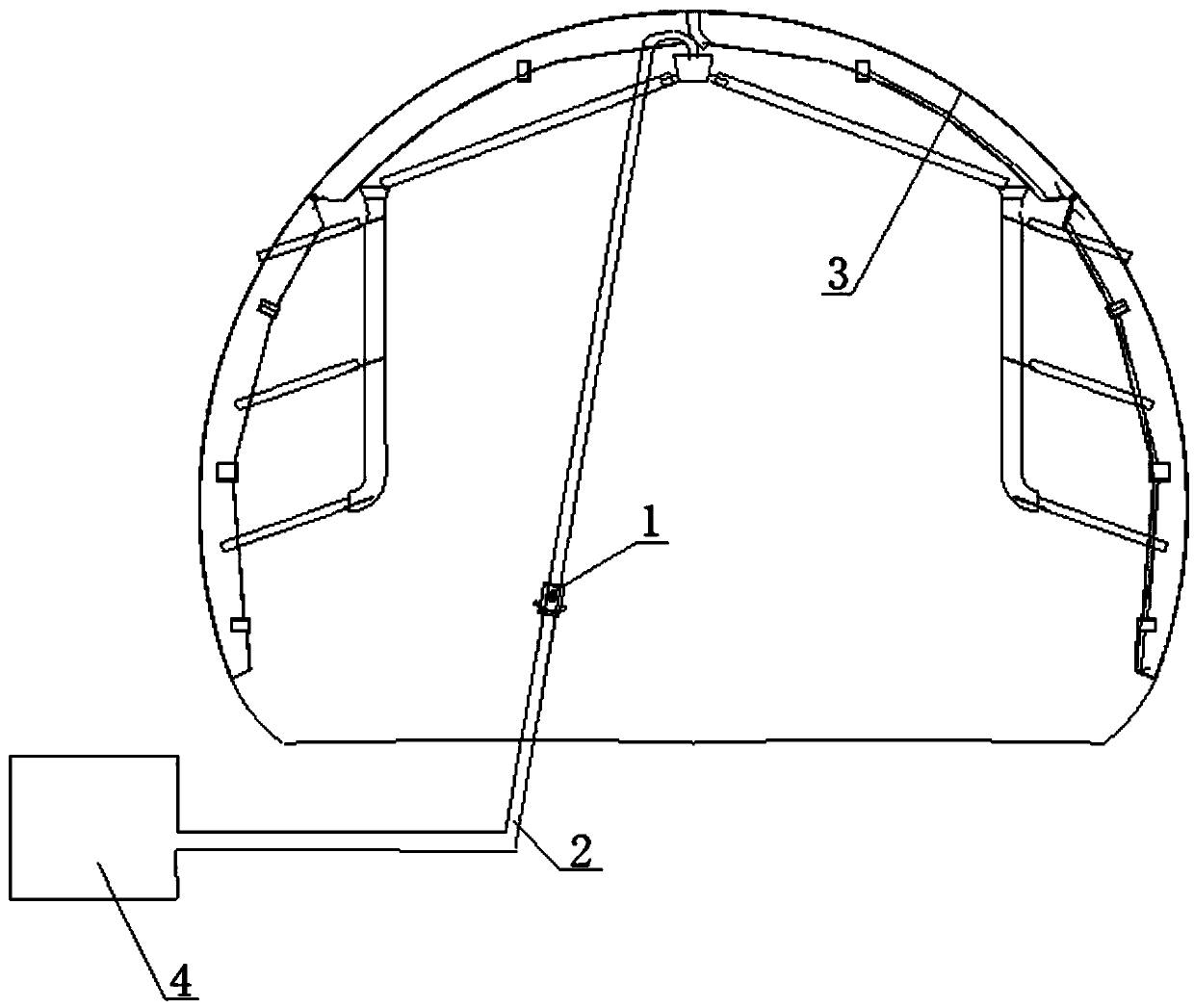 Tunnel two-lining concrete pouring system