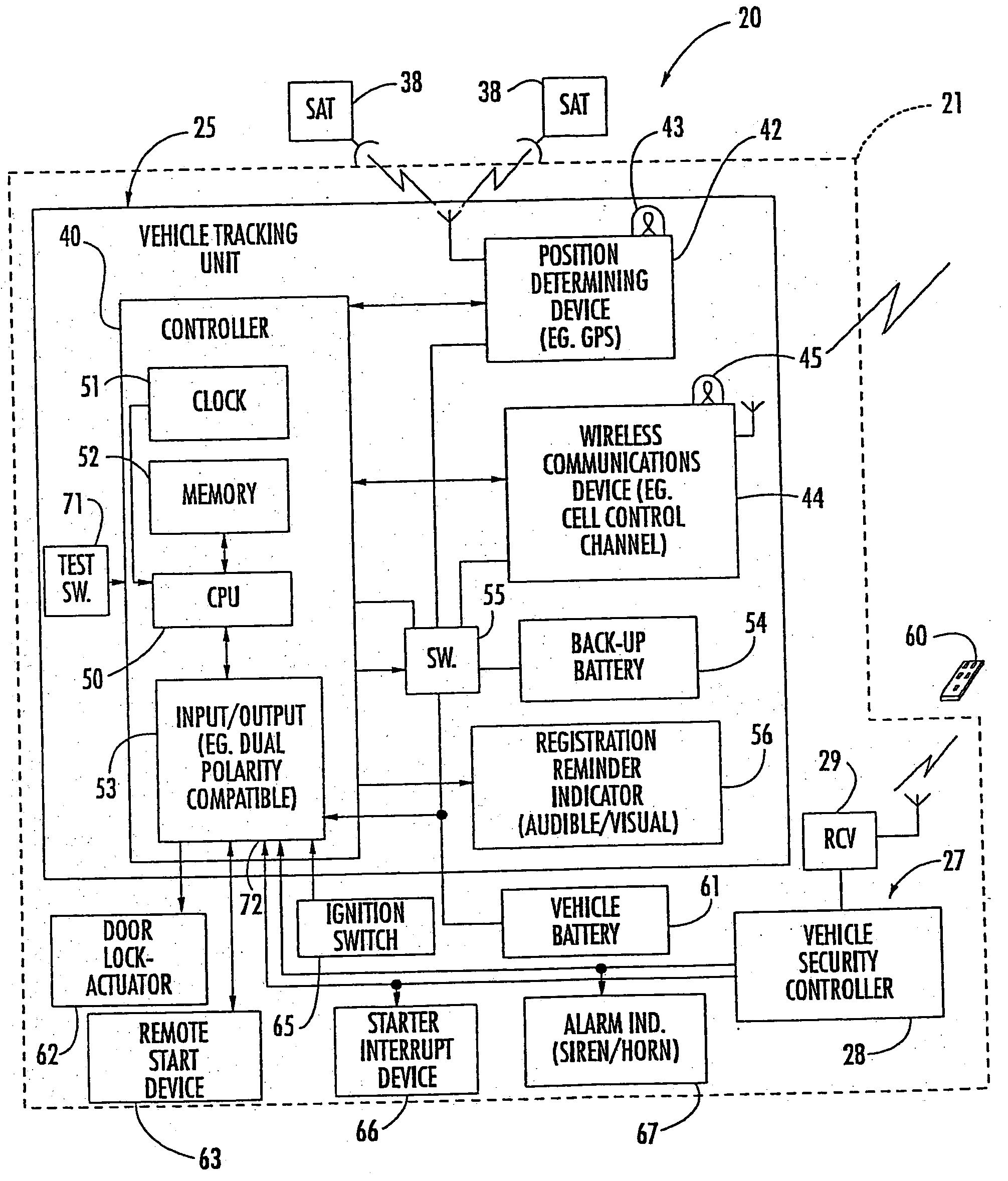 Vehicle tracker including input/output features and related methods