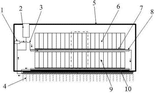 Electric automobile battery box based on liquid-cooled loop and active heating